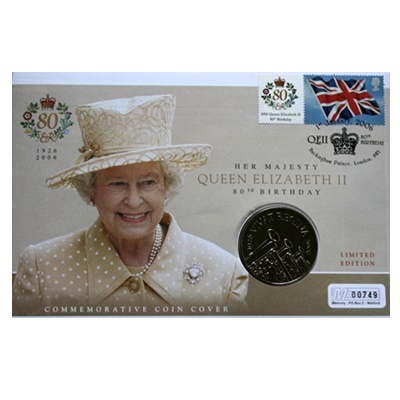 2006 HM Queen Elizabeth II 80th Birthday Crown - Click Image to Close